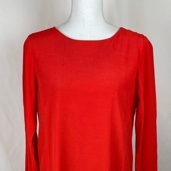 Anthropologie Everly Tangerine Office To Date Night  Dress NWOT Size M - Picture 3 of 13